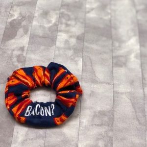 Navy Blue What’s Shakin Bacon Scrunchie Brand New‎